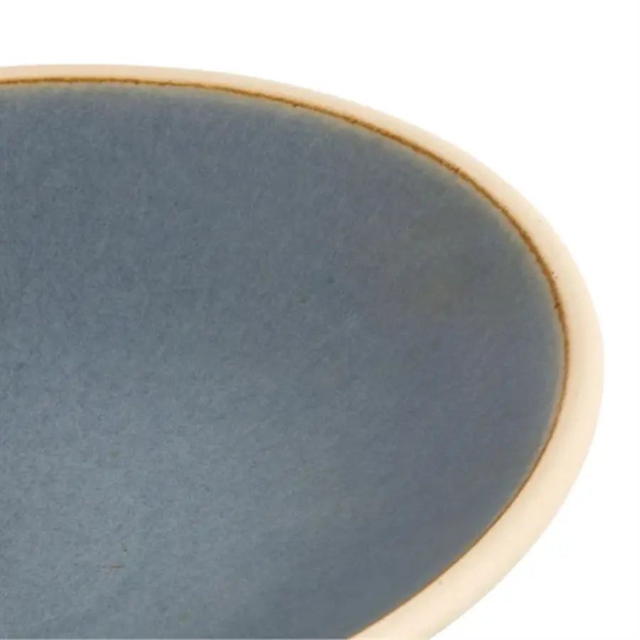 canvas shallow bowl blue granite | 200mm | (pack of 6)