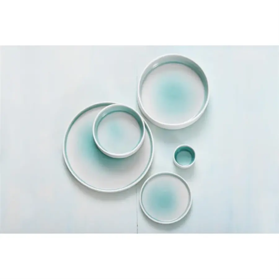 Fondant dip bowls mint green | 12 pieces | 7(Ø)cm | Porcelain