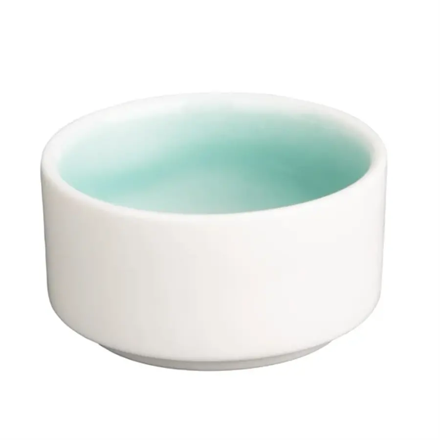 Fondant dip bowls mint green | 12 pieces | 7(Ø)cm | Porcelain