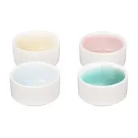 Fondant dip dishes mint green | 12 pieces | 7(Ø)cm | Porcelain