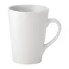 HorecaTraders Utopia pure white latte mugs | 340 ml | (24 pieces)