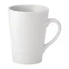 HorecaTraders Utopia pure white latte mugs | 340ml | (24 pieces)