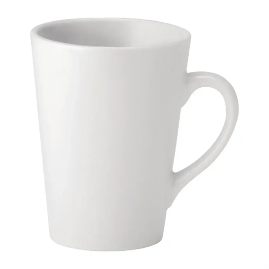 Utopia pure white latte mugs | 340ml | (24 pieces)
