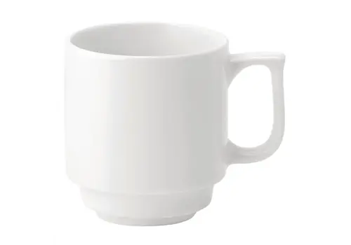  HorecaTraders Utopia Pure White Stackable Mugs | 280ml | (36 pieces) 