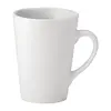 HorecaTraders Utopia pure white latte mugs | 250ml | (pack of 24)