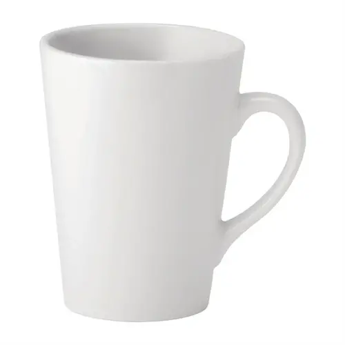  HorecaTraders Utopia pure white latte mugs | 250ml | (pack of 24) 