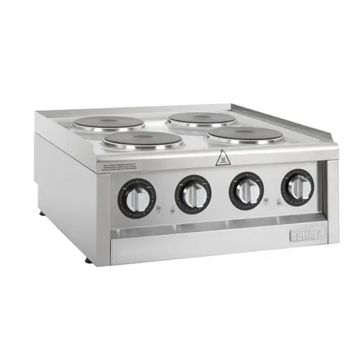  Buffalo 600 Series Electric Hob with 4 Cooking Zones | 24(h) x 60(w) x 60(d)cm 