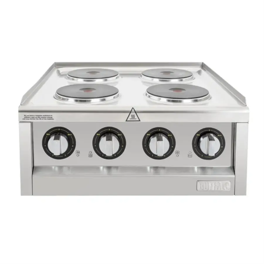 Plaque de cuisson électrique série 600 avec 4 zones de cuisson | 24(h) x 60(l) x 60(p)cm