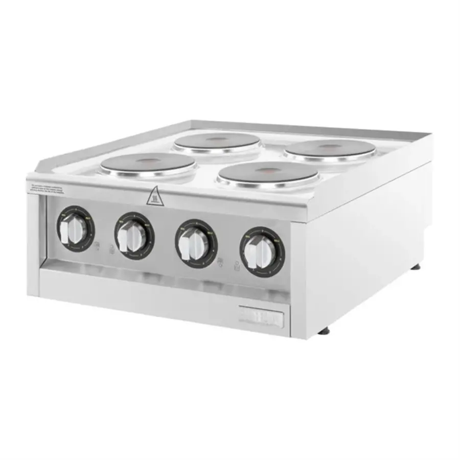 Plaque de cuisson électrique série 600 avec 4 zones de cuisson | 24(h) x 60(l) x 60(p)cm