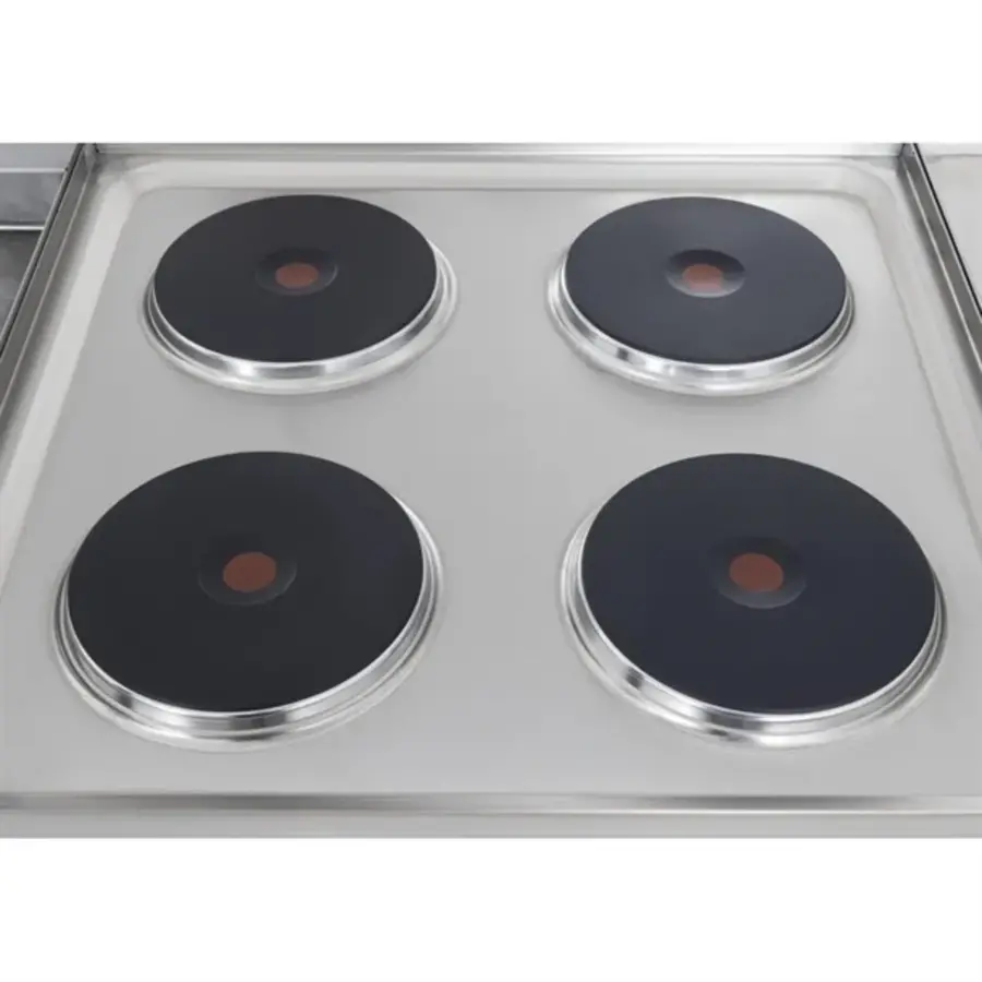 Plaque de cuisson électrique série 600 avec 4 zones de cuisson | 24(h) x 60(l) x 60(p)cm