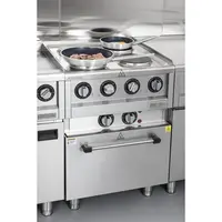 Plaque de cuisson électrique série 600 avec 4 zones de cuisson | 24(h) x 60(l) x 60(p)cm