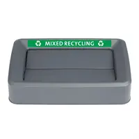 Couvercle Jantex pour poubelles étroites 60/80 litres | Gris