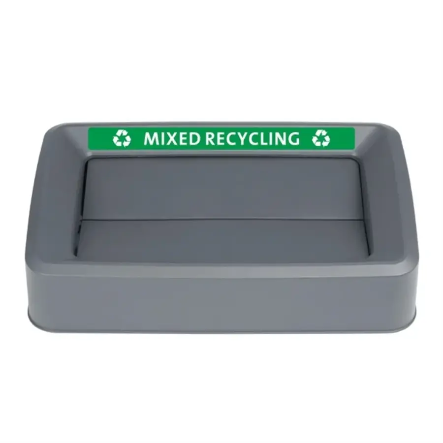 Couvercle Jantex pour poubelles étroites 60/80 litres | Gris