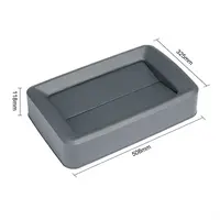 Couvercle Jantex pour poubelles étroites 60/80 litres | Gris