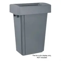 Couvercle Jantex pour poubelles étroites 60/80 litres | Gris