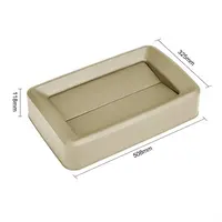 Couvercle Jantex pour poubelles étroites 60/80ltr | Beige