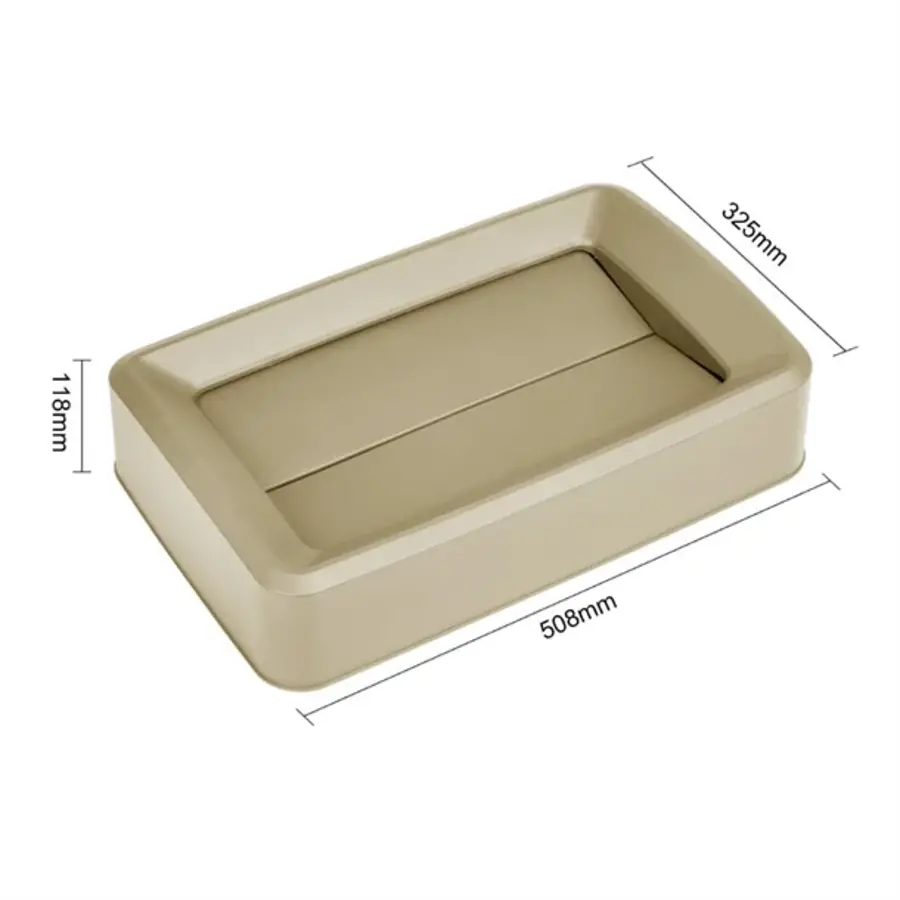 Jantex Deckel für schmale Abfalleimer 60/80ltr | Beige