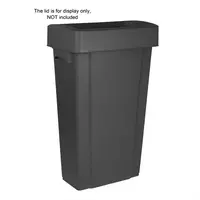 Jantex narrow waste bin 80ltr | black