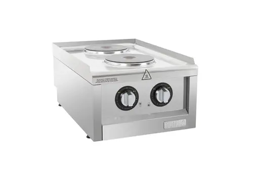  Buffalo Plaque de cuisson électrique série 600 avec 2 zones de cuisson | 24(h)x40(l)x60(p)cm 