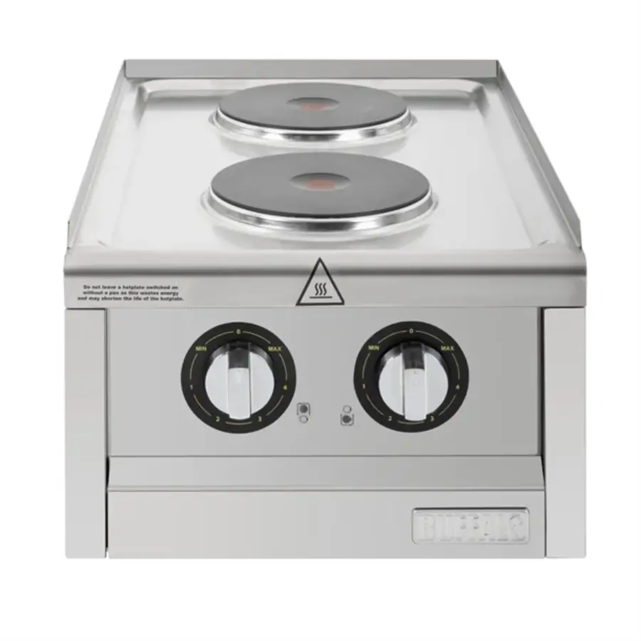 600 series electric hob with 2 cooking zones | 24(h)x40(w)x60(d)cm