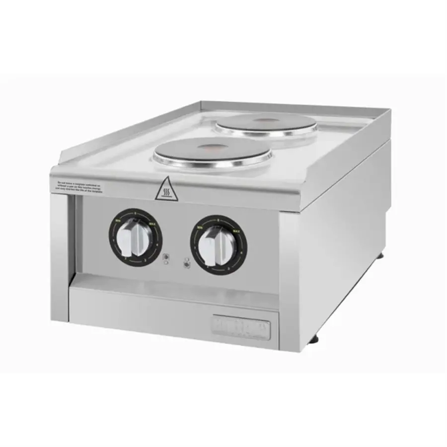 Elektrokochfeld Serie 600 mit 2 Kochzonen | 24 (H) x 40 (B) x 60 (T) cm