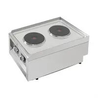 Plaque de cuisson électrique série 600 avec 2 zones de cuisson | 24(h)x40(l)x60(p)cm