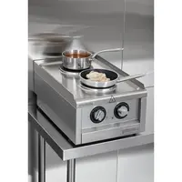 Plaque de cuisson électrique série 600 avec 2 zones de cuisson | 24(h)x40(l)x60(p)cm