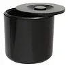HorecaTraders Insulated Round Ice Bucket | Black