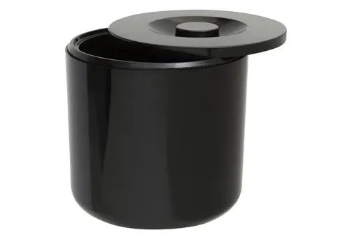  HorecaTraders Seau à glace rond isolé | Noir 
