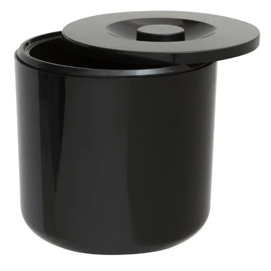 Insulated Round Ice Bucket | Black