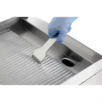 Gerippte elektrische Grillplatte der Serie 600, 400 mm | 24 (H) x 40 (B) x 60 (T) cm