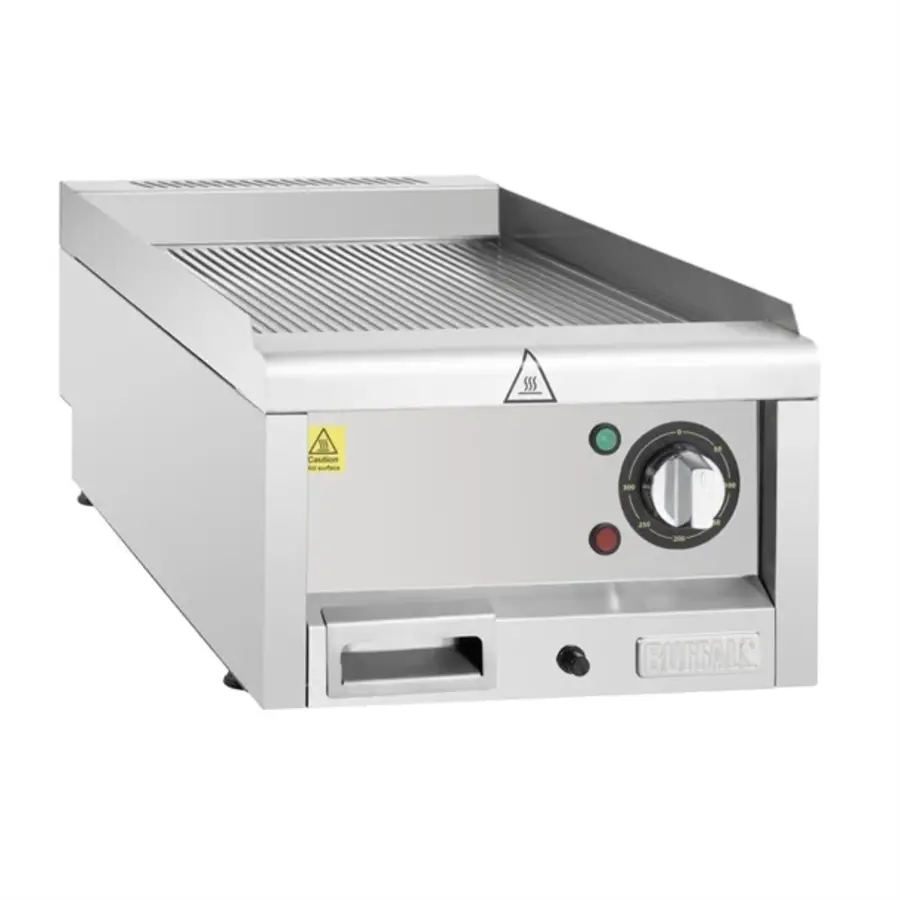 600 Series Ribbed Electric Griddle 400mm | 24(h)x40(w)x60(d)cm