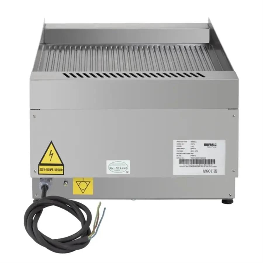 600 Series Ribbed Electric Griddle 400mm | 24(h)x40(w)x60(d)cm