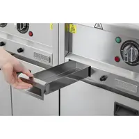 Gerippte elektrische Grillplatte der Serie 600, 400 mm | 24 (H) x 40 (B) x 60 (T) cm