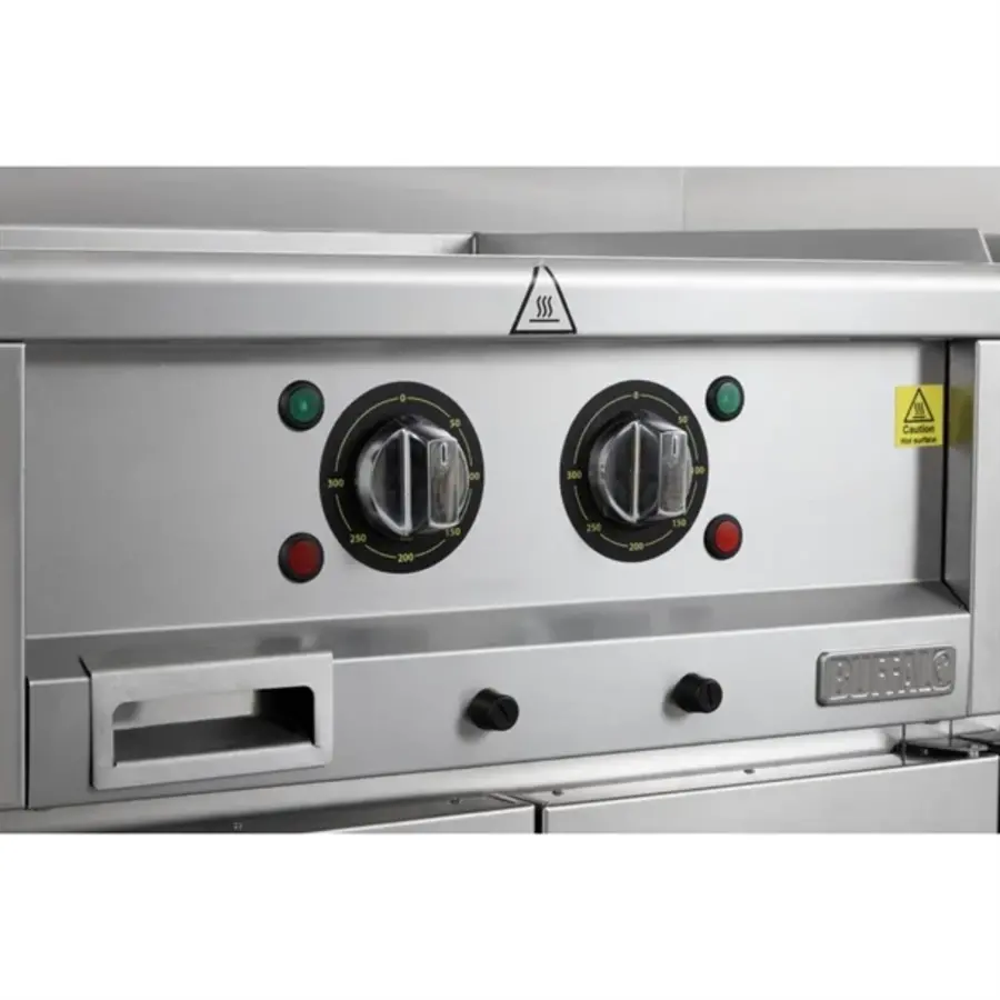 Elektrische Grillplatte mit zwei Zonen der Serie 600, 600 mm | 24 (H) x 60 (B) x 60 (T) cm