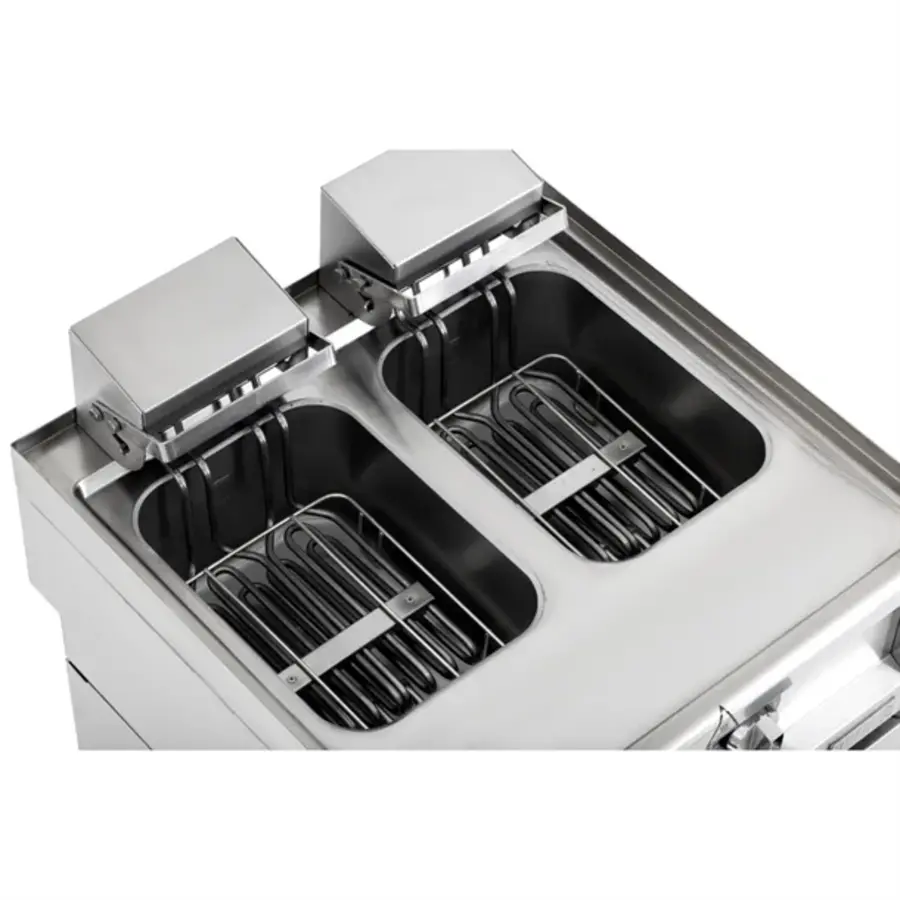 Elektrofritteuse Serie 600, 2x8 L | 24 (H) x 60 (B) x 60 (T) cm