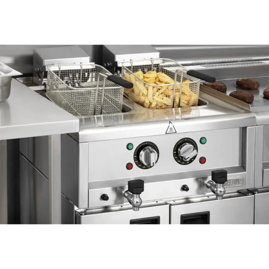 Elektrofritteuse Serie 600, 2x8 L | 24 (H) x 60 (B) x 60 (T) cm