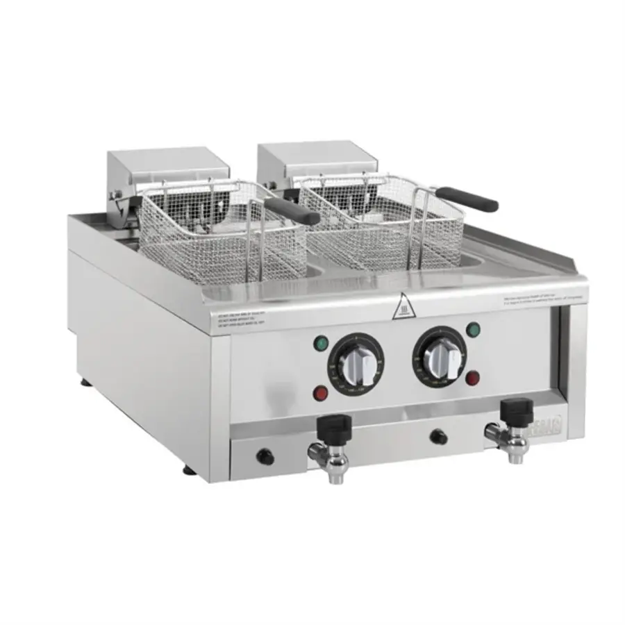 Elektrofritteuse Serie 600, 2x8 L | 24 (H) x 60 (B) x 60 (T) cm