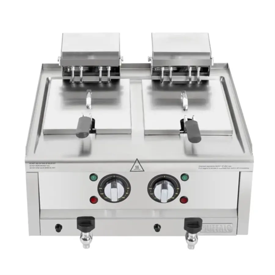 600 series electric fryer, 2x8 L | 24(h)x60(w)x60(d)cm