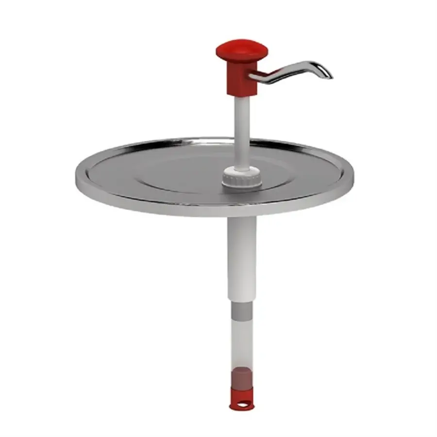 Bucket dispenser 10 liter with push button control, | stainless steel 18/10