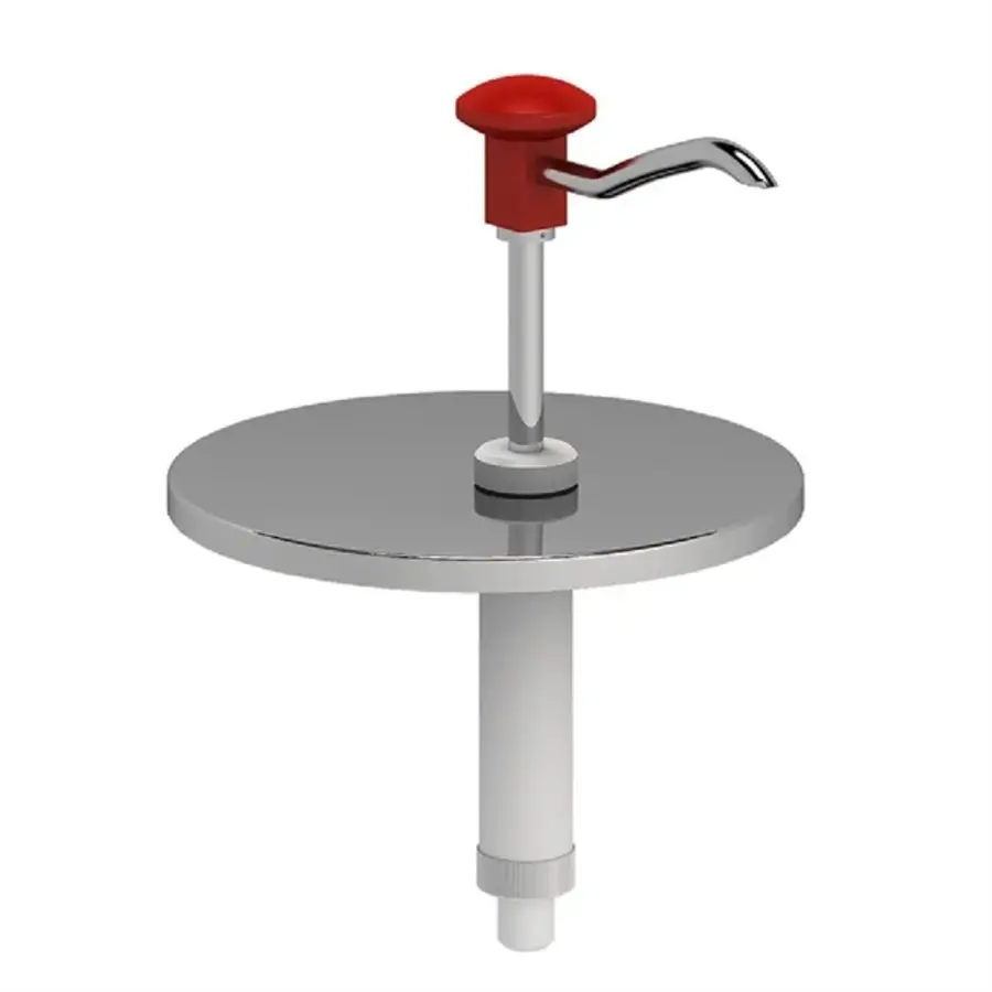 Distributeur de seau de 5 litres avec commande à bouton-poussoir, | Couvercle en acier inoxydable 18/10