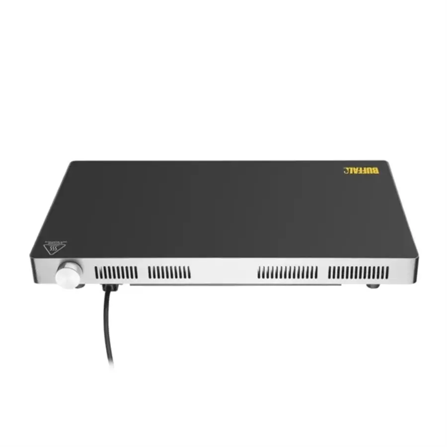 grande plaque à induction | acier inoxydable | 6,1 (h) x 53 (l) x 32,5 (p) cm