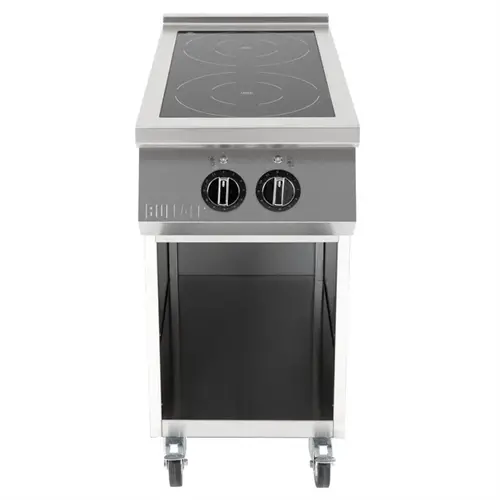  Buffalo plaque de cuisson à induction autonome avec 2 zones de cuisson | acier inoxydable | 90(h)x40(l)x75(p)cm 
