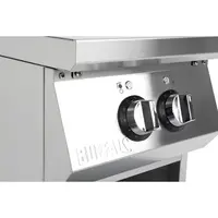 plaque de cuisson à induction autonome avec 2 zones de cuisson | acier inoxydable | 90(h)x40(l)x75(p)cm