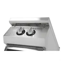 freestanding induction hob with 2 cooking zones | Stainless steel | 90(h)x40(w)x75(d)cm