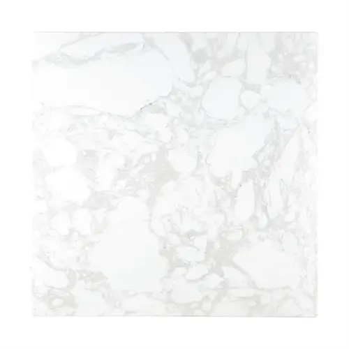  Bolero square table top with marble effect, white, | 600mm 