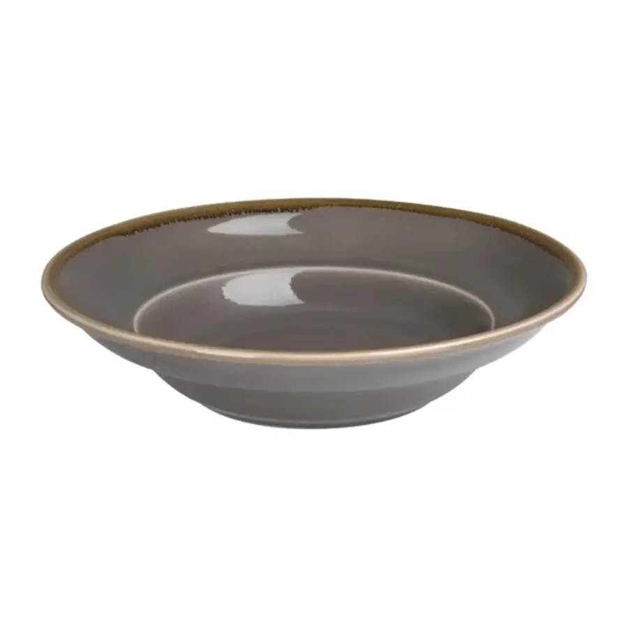 Kiln pasta bowls dark gray | 25cm | (4 pieces)