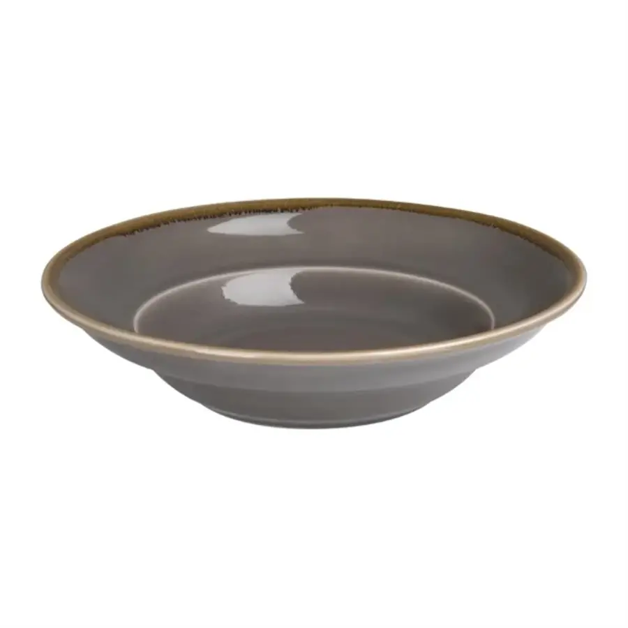 Kiln pasta bowls dark grey | 25cm | (4 pieces)