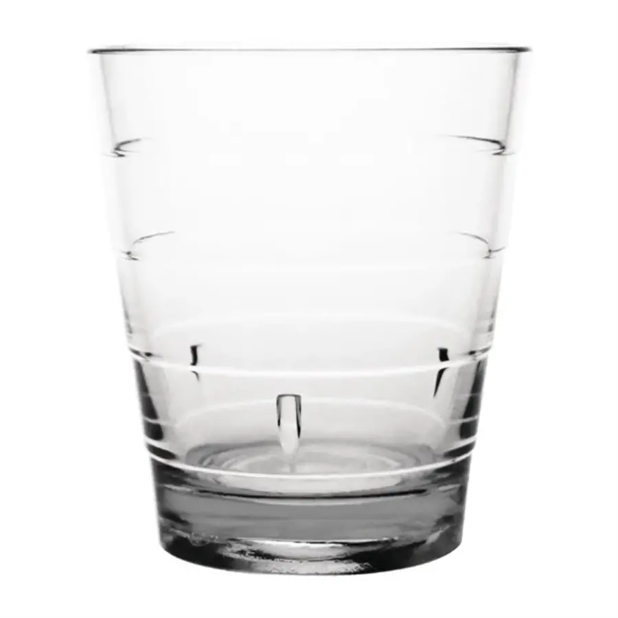 Kristallon Ringbecher aus transparentem Polycarbonat | 285 ml, | 6 Stück