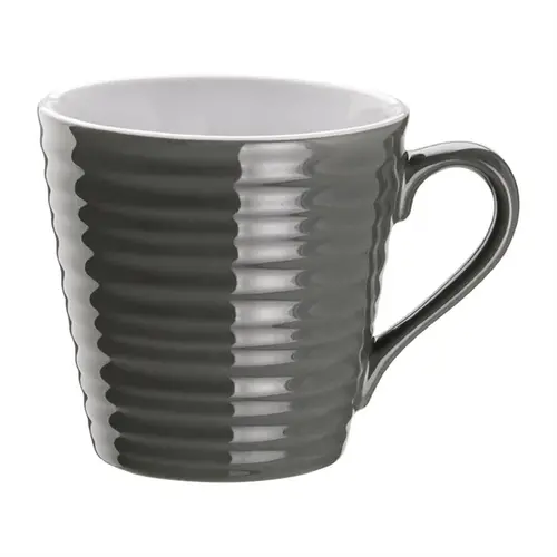  Olympia Cafe Aroma Mug Charcoal - | 340ml 11.5fl oz (Box of 6) | Price Match Guarantee 